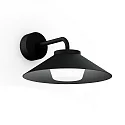 Wandarmatuur voor buitenshuis TRADORA WALL IP65 1.0 IP65, zwart mat dimbaar