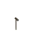 gorund spike luminaire GEO 1.0 - 24V PLUG&PLAY with plug, on/off, Plug&Play IP65, bronze 