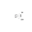 Wever & Ducré Accessory for Stair case luminaire LITO 1.0 / 2.0 - flush mounted housing for flush mounted frame