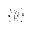 Accessory for ORIS 1.3 - flush mounted frame with flush mounted housing