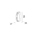 Dimmer DIN RAIL IP30 / MAX. 200W / PHASE-CUT, wit mat