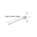Wever & Ducré Doorvoerbedrading LED MODULE, zwart