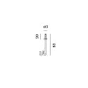 Bevestigingshaken MULTI-BASE HOOK FOR 5MM DOVEL mechanisch, signaal wit