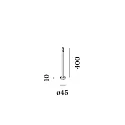 Wever & Ducré Lampvoet STIPO POLE 400, antraciet
