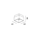 Wever & Ducré Innencover BOX 1-voudig, wit