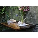 Zafferano battery table lamp POLDINA MICRO IP65, dark grey dimmable