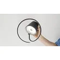 Hanglamp op batterijen POLDINA IP54, donkergrijs, gelakt dimbaar