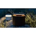 Zafferano Tafellamp op batterijen PUSH-UP TAVOLO PRO cilindrisch, instelbaar, met diffuser IP54, wit, gelakt dimbaar